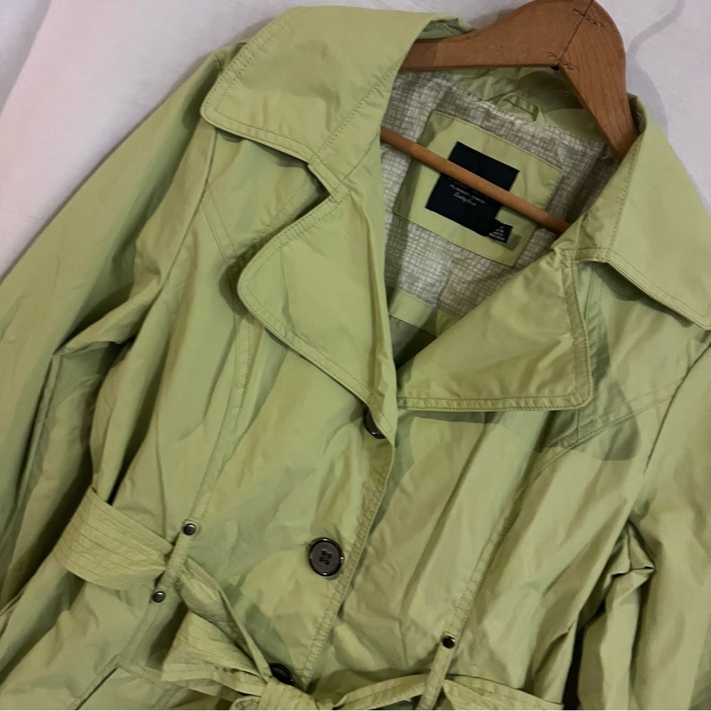 Faded Glory Pistachio/Green Trench Coat - Women’s Size M (8-10) - Picture 2 of 7